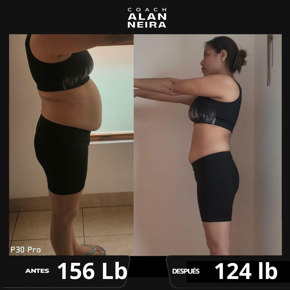 Cambio físico de un cliente, antes y después (3)