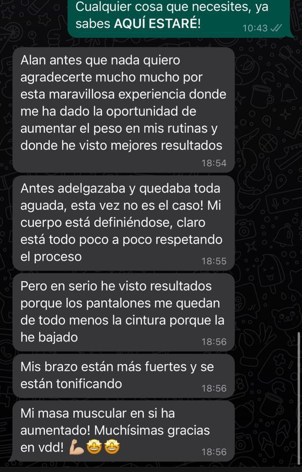 Mensaje de un cliente de Alan por WhatsApp (1)