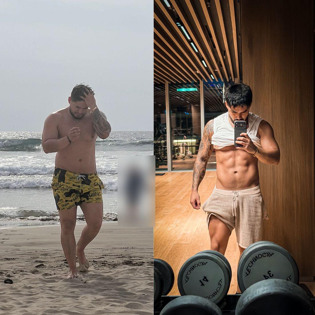 Alan Neira antes y después (2)